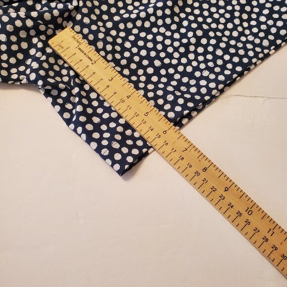 SPANX Sunshine Summer Women's Shorts Bermuda Navy Polka Dots Pull-On Size M/10. - Picture 10 of 11